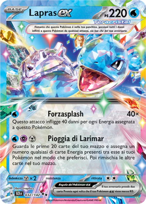 Pokémon Lapras ex 032/142 Corona Astrale ITA