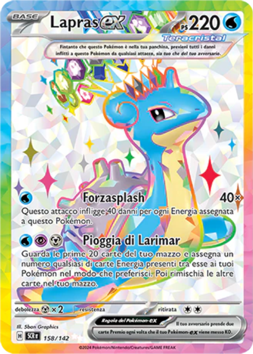 Pokémon Lapras ex 158/142 Corona Astrale ITA