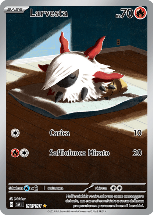 Pokémon Larvesta 196/191 Scintille Folgoranti ITA