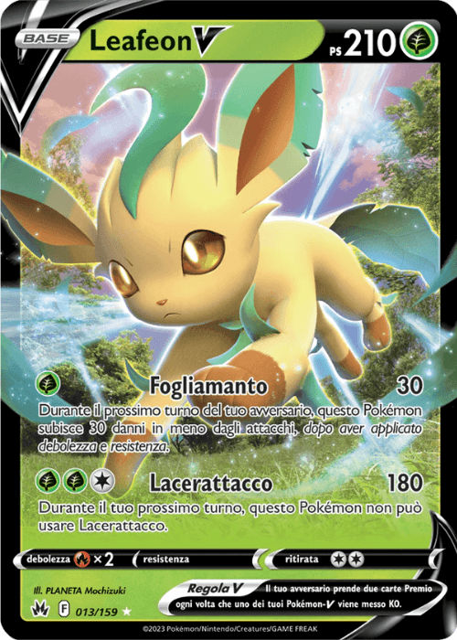 Pokémon Leafeon V 013/159 Zenit Regale ITA