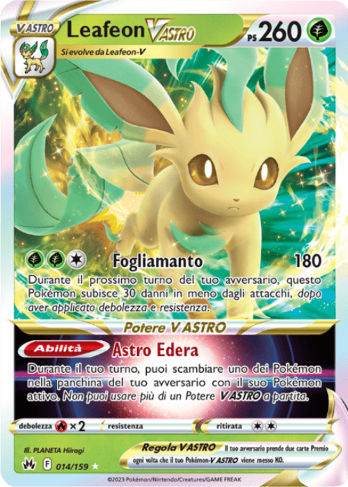 Pokémon Leafeon Vastro 014/159 Zenit Regale ITA