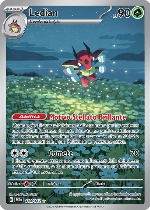 Pokémon Ledian 144/142 Corona Astrale ITA