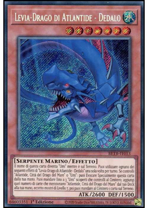 Yu-Gi-Oh! Levia-Drago di Atlantide - Dedalo BETB 013 Oltre il Coraggio ITA