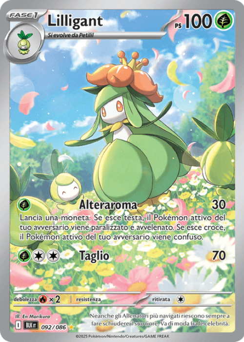 Pokémon Lilligant 092/086 Luce Nera ITA