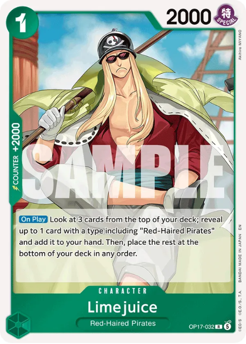 One Piece Limejuice Rare OP17-032 ENG