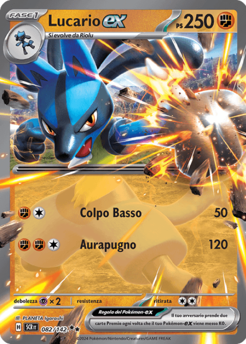 Pokémon Lucario ex 082/142 Corona Astrale ITA