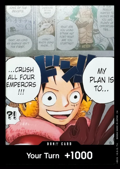 One Piece Luffy DON!! Card OP17 ENG