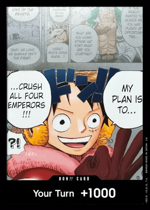 One Piece Luffy DON!! Card OP17 ENG