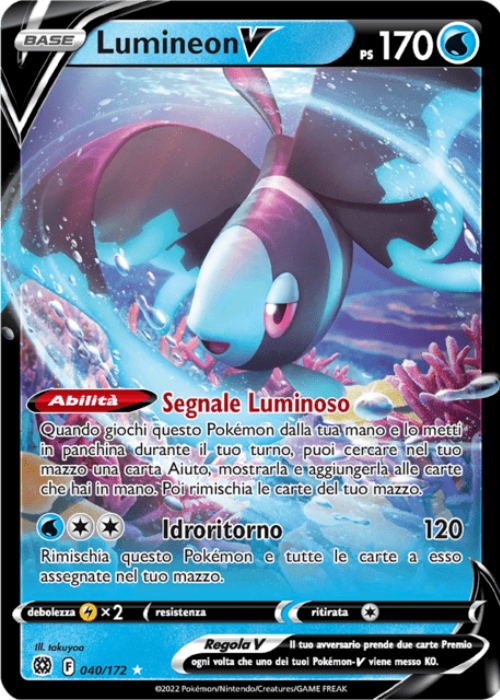 Pokémon Lumineon V 040/172 Astri Lucenti ITA
