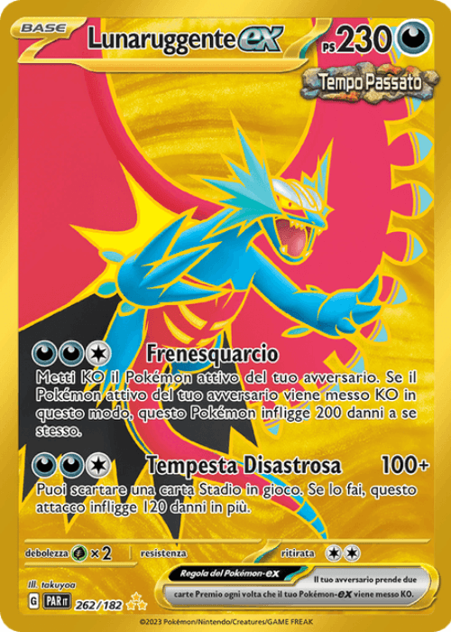 Pokémon Lunaruggente ex 262/182 Paradosso Temporale ITA
