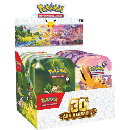 Pokémon 30° Anniversario Display Mini Tin 10x Sigillato ITA