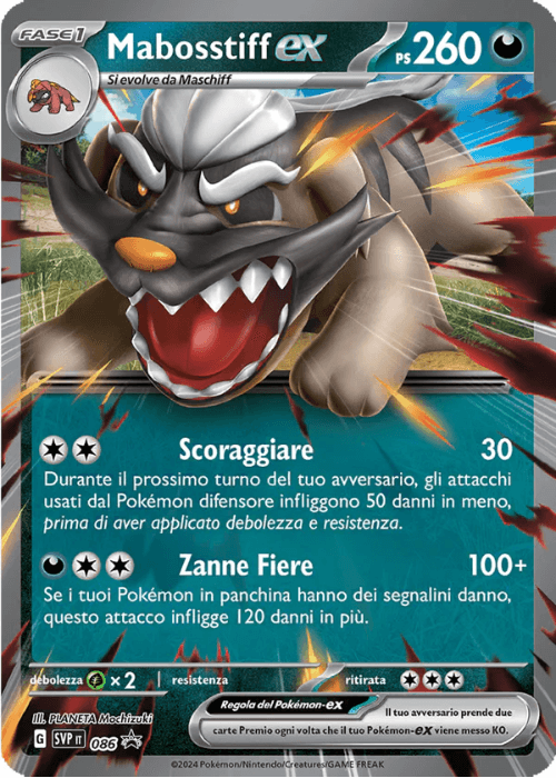 Pokémon Mabosstiff ex 086 Promo Scarlatto & Violetto ITA