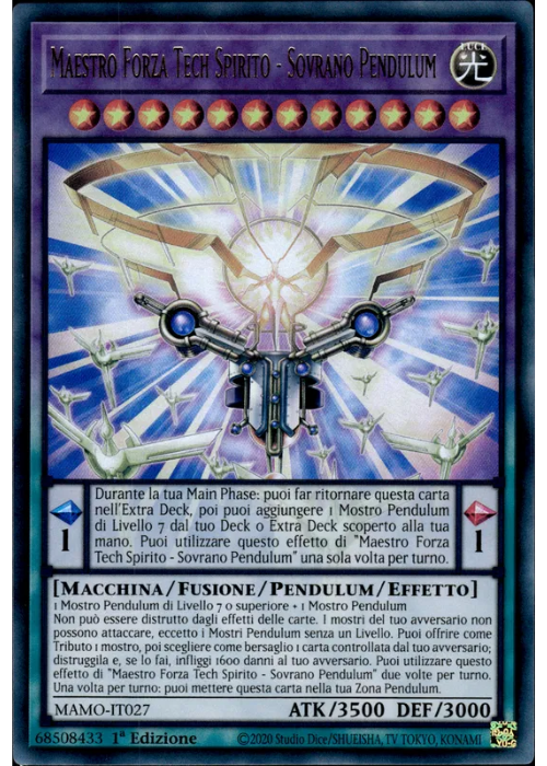 Yu-Gi-Oh! Maestro Forza Tech Spirito - Sovrano Pendulum MAMO 027 I Magnifici Monstri ITA