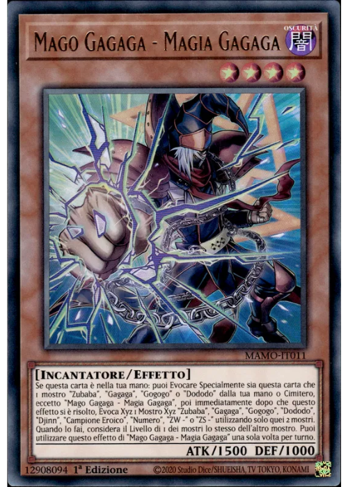 Yu-Gi-Oh! Mago Gagaga - Magia Gagaga MAMO 011 I Magnifici Monstri ITA