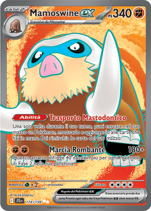 Pokémon Mamoswine ex 174/159 Avventure Insieme ITA