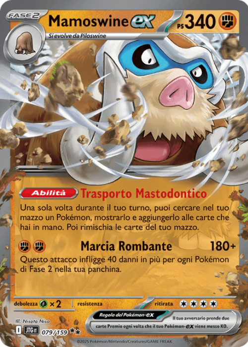 Pokémon Mamoswine ex 079/159 Avventure Insieme ITA