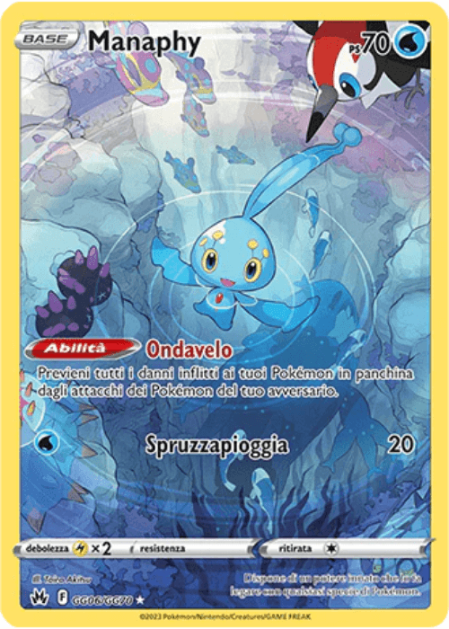 Pokémon Manaphy GG05/GG70 Zenit Regale ITA