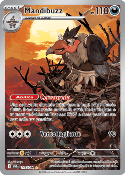 Pokémon Mandibuzz 145/086 Fuoco Bianco ITA