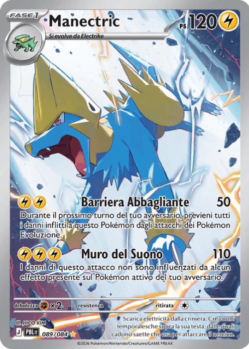 Pokémon Manectric 089/084 Buio Pesto ITA