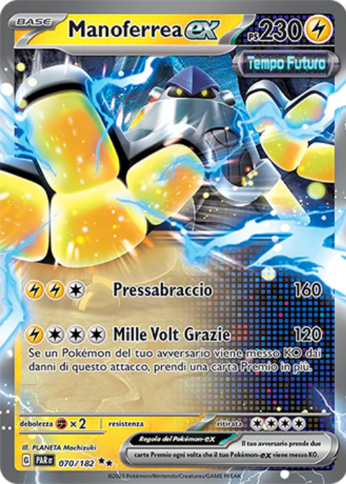 Pokémon Manoferrea ex 070/182 Paradosso Temporale ITA