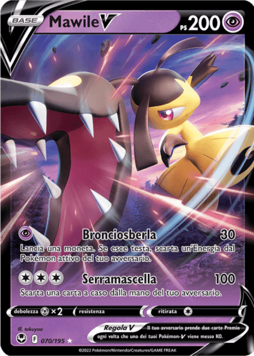 Pokémon Mawile V 070/195 Tempesta Argentata ITA