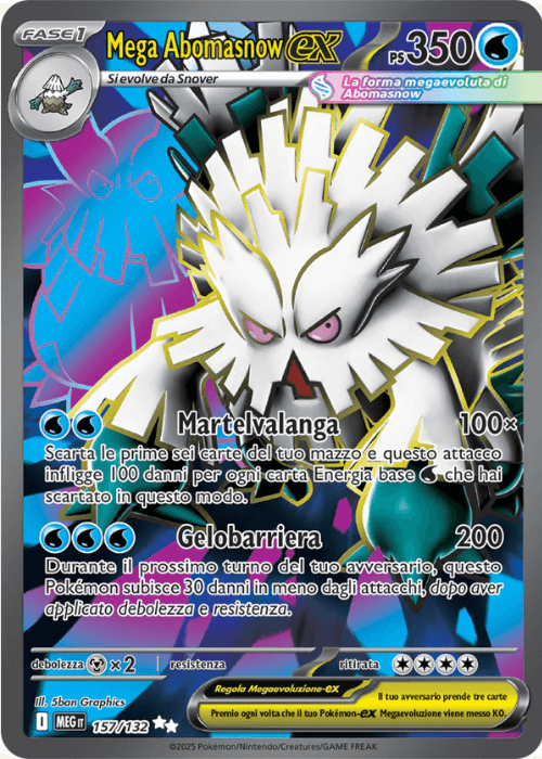 Pokémon Mega Abomasnow ex 157/132 Megaevoluzione ITA