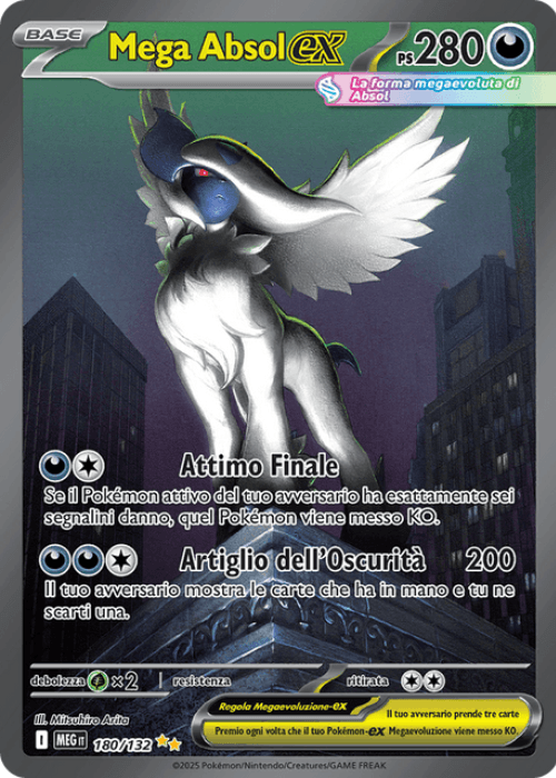Pokémon Mega Absol ex 180/132 Megaevoluzione ITA