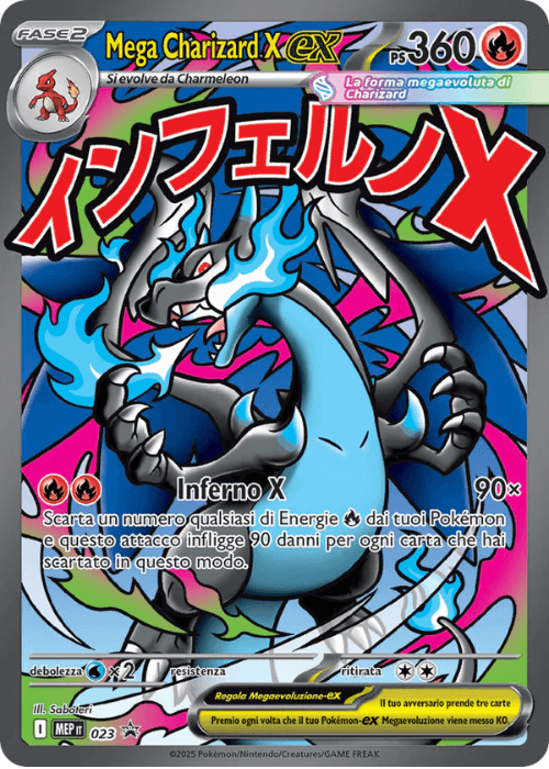 Pokémon Mega Charizard X ex 023 Promo Megaevoluzione ITA