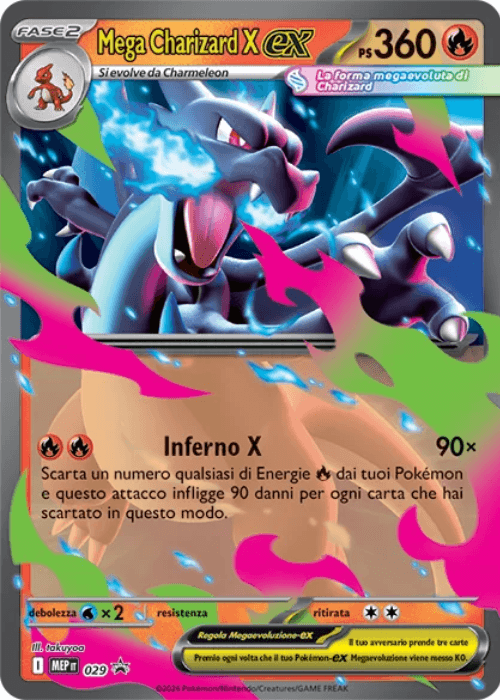 Pokémon Mega Charizard X ex 029 Promo Megaevoluzione ITA