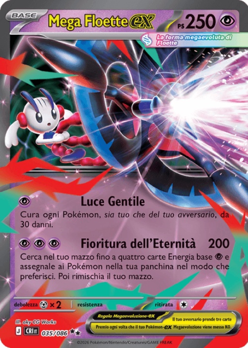 Pokémon Mega Floette ex 035/086 Caos Nascente ITA