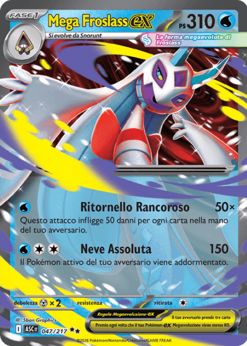 Pokémon Mega Froslass ex 047/217 Ascesa Eroica ITA