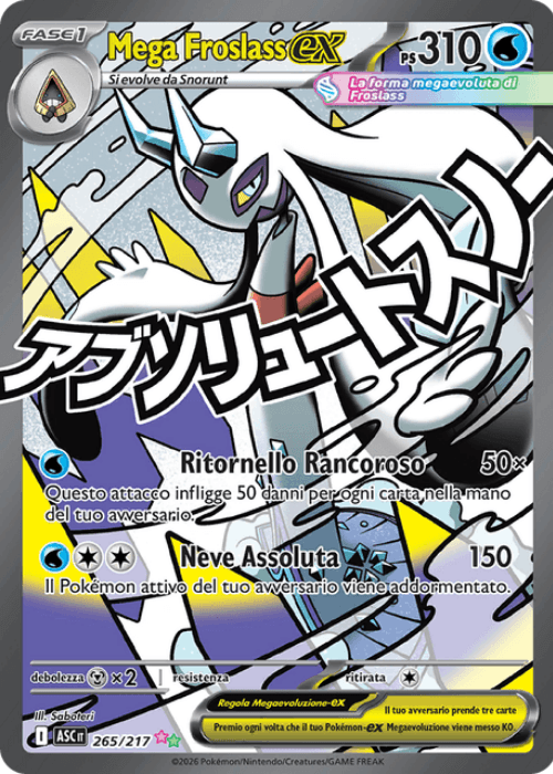 Pokémon Mega Froslass ex 265/217 Ascesa Eroica ITA