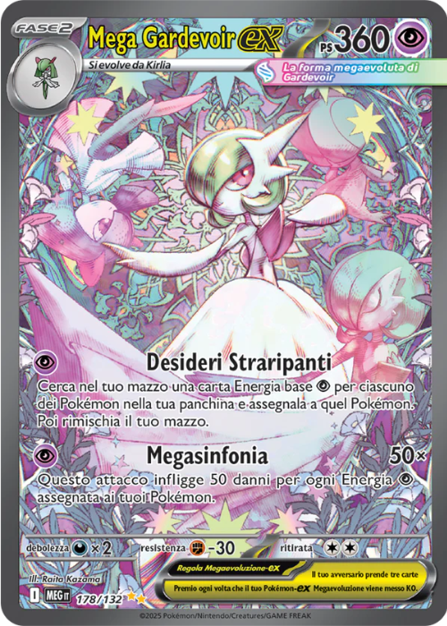 Pokémon Mega Gardevoir ex 178/132 Megaevoluzione ITA