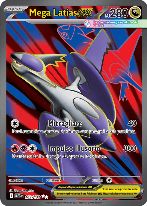 Pokémon Mega Latias ex 163/132 Megaevoluzione ITA