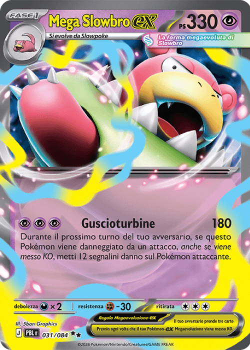 Pokémon Mega Slowbro ex 031/084 Buio Pesto ITA