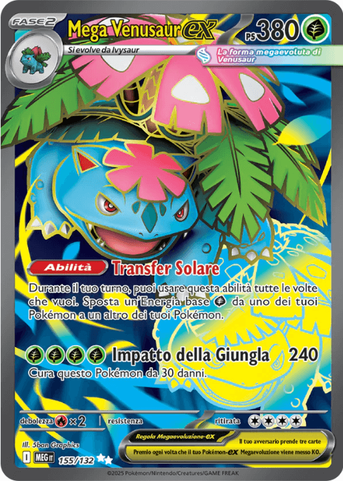 Pokémon Mega Venusaur ex 155/132 Megaevoluzione ITA