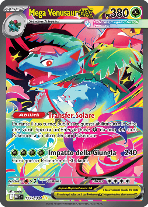 Pokémon Mega Venusaur ex 177/132 Megaevoluzione ITA