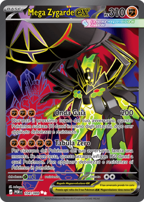 Pokémon Mega Zygarde ex 104/088 Equilibrio Perfetto ITA