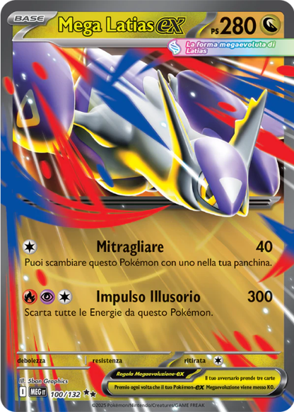 Pokémon Mega Latias ex 100/132 Megaevoluzione ITA