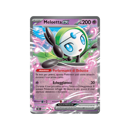 Pokémon Meloetta ex 044/086 Luce Nera ITA