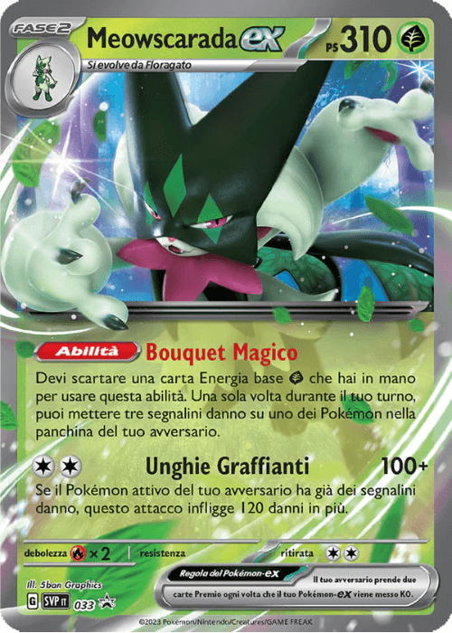 Pokémon Meowscarada ex 033 Promo Scarlatto & Violetto ITA