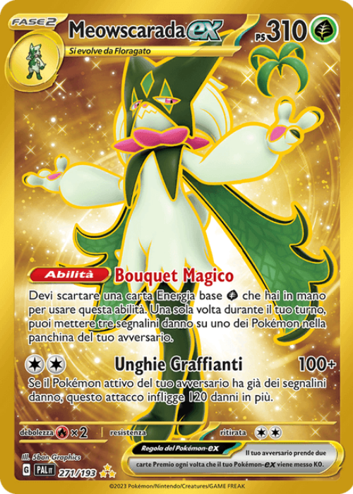 Pokémon Meowscarada ex 271/193 Evoluzioni a Paldea ITA
