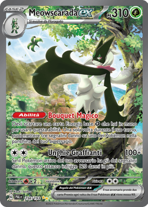 Pokémon Meowscarada ex 256/193 Evoluzioni a Paldea ITA