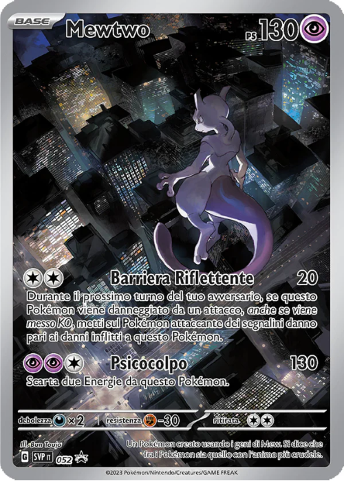 Pokémon Mewtwo 052 Promo Scarlatto & Violetto ITA