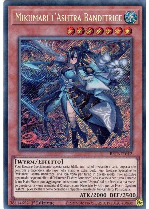 Yu-Gi-Oh! Mikumari l'Ashtra Banditrice BETB 012 Oltre il Coraggio ITA