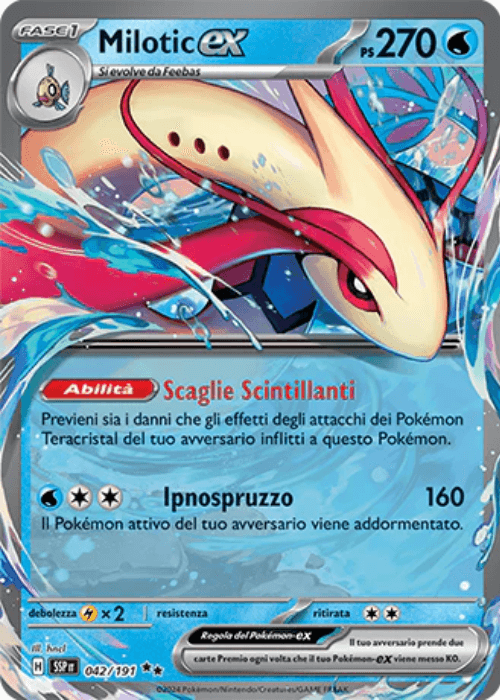 Pokémon Milotic ex 042/191 Scintille Folgoranti ITA