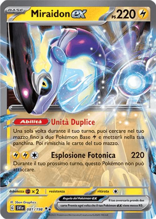 Pokémon Miraidon ex 081/198 Scarlatto & Violetto ITA