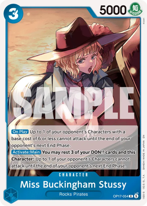 One Piece Miss Buckingham Stussy Rare OP17-054 ENG