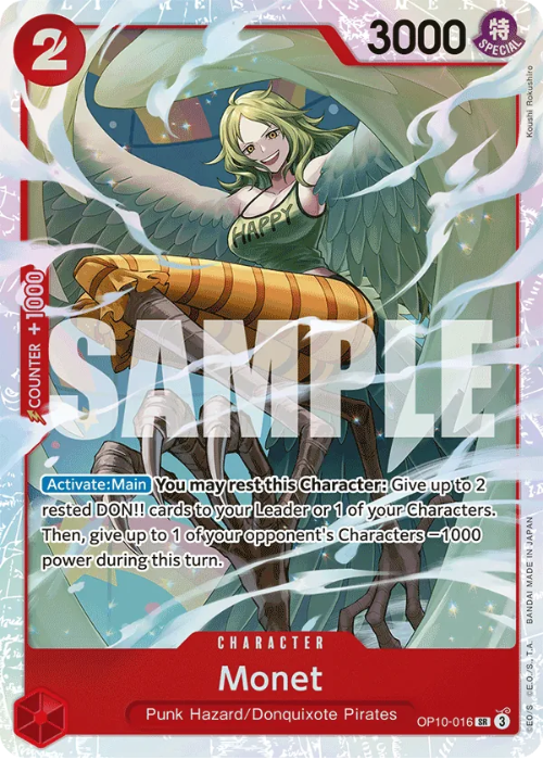 One Piece Monet Super Rare OP10-016 ENG