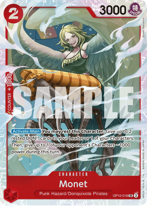 One Piece Monet Super Rare OP10-016 ENG